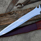 KRAUSER MACHETE/18 inches long Blade handmade DAGGER/ Real working machete/ Movie knife/Best for Heavy duties/Carbon steel/Sharp