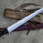 DEGEN SWORD/24 inches Long Blade hand forged Sword/Leaf spring of truck/Rosewood Handle/ Medieval/Tempered/Ready to use/knife/knives