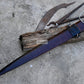 KHYBER SWORD/historical Afghan sword /22 inches Long Blade machete/ Full tang/ Leaf spring of truck/ Tempered/Sharpen/Working/sword