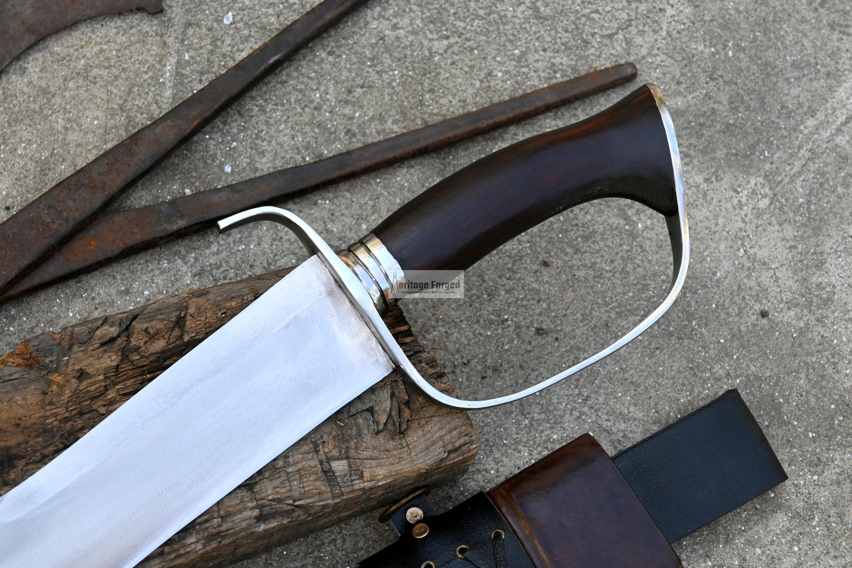 KHYBER SWORD/historical Afghan sword /22 inches Long Blade machete/ Full tang/ Leaf spring of truck/ Tempered/Sharpen/Working/sword
