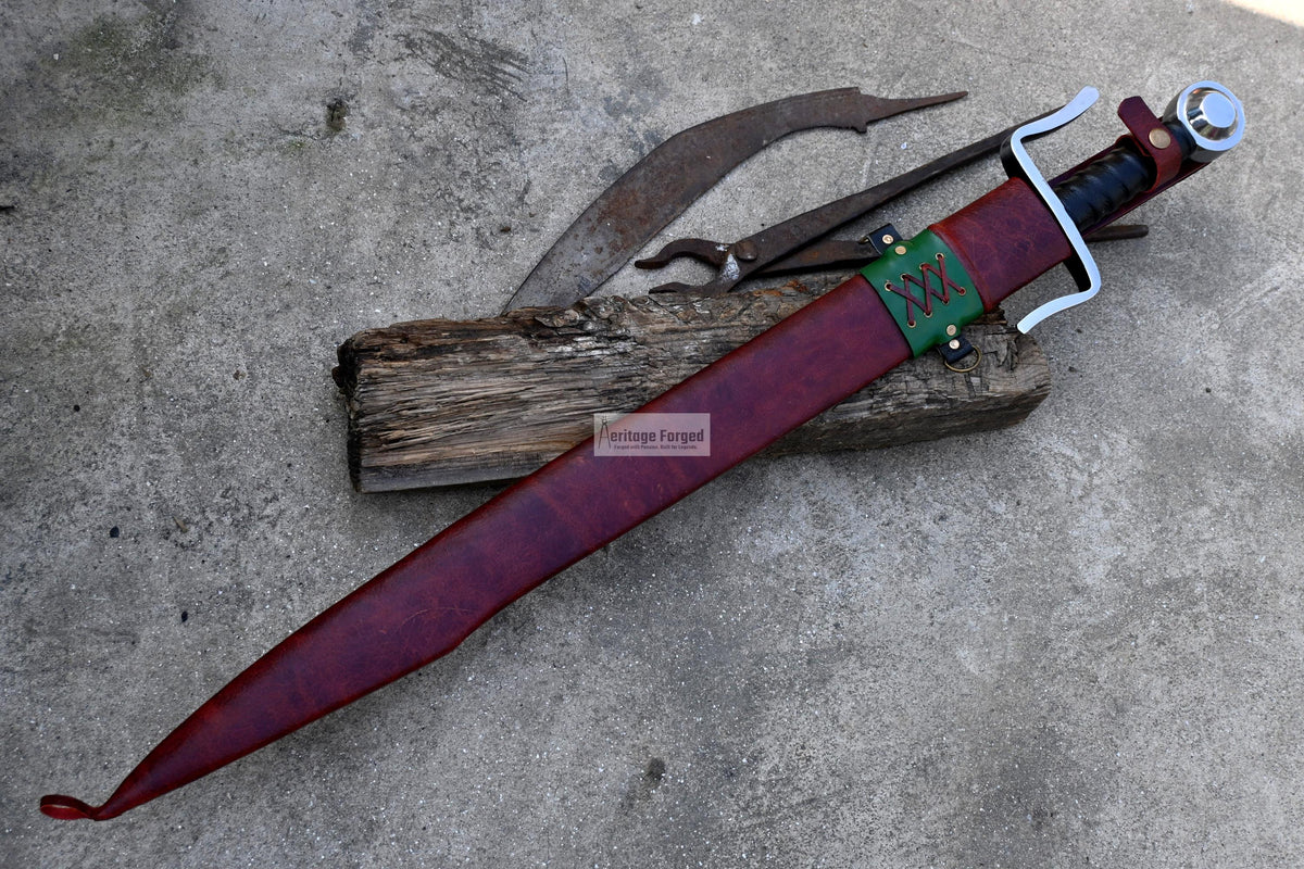 FALICON MACHETE / Large Jungle Clever/26 inches Long Blade Heavy duties machete/ Full tang/ Leaf spring of truck/ Tempered/Sharpen/Working