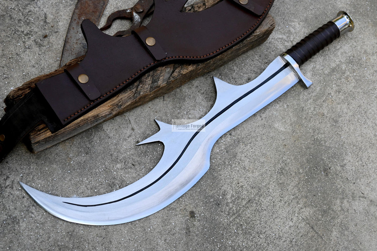 NGULU SWORD/ ceremonial ngulu sword/ 18 inches Long Blade hand forged historical Sword/African sword/Wooden Handle