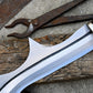 NGULU SWORD/ ceremonial ngulu sword/ 18 inches Long Blade hand forged historical Sword/African sword/Wooden Handle
