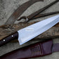 CHEF KNIFE / 13 inches long Blade / Hand forged hunting knife / jungle chef knife / Tempered / Sharpen/ Ready to use