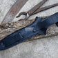 HUNTING DAGGER/9 inches long blade hunting knife/handmade knife/Leaf spring of truck/wooden Handle/Sharpen/Tempered/knife/knives