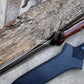 HUNTING DAGGER/9 inches long blade hunting knife/handmade knife/Leaf spring of truck/wooden Handle/Sharpen/Tempered/knife/knives
