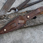 HUNTING DAGGER/6 inches long blade hunting knife/handmade knife/Leaf spring of truck/Micarta Handle/Sharpen/Tempered/knife/knives