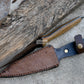 HUNTING DAGGER/6 inches long blade hunting knife/handmade knife/Leaf spring of truck/Micarta Handle/Sharpen/Tempered/knife/knives