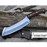 HUNTING KOPESH/9 inches long blade hunting knife/handmade knife/Leaf spring of truck/wooden Handle/Sharpen/Tempered/knife/knives