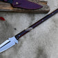 HUNTING SPEAR / hand forged spear /9 inches Long Blade spear/ throwing Spear/ Full tang/ Leaf spring of truck/ Tempered/Sharpen