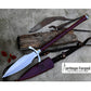 NORSEMAN SPEAR / hand forged spear /10 inches Long Blade spear/ throwing Spear/ Full tang/ Leaf spring of truck/ Tempered/Sharpen