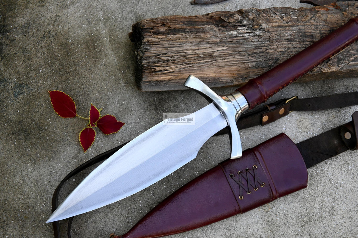 NORSEMAN SPEAR / hand forged spear /10 inches Long Blade spear/ throwing Spear/ Full tang/ Leaf spring of truck/ Tempered/Sharpen