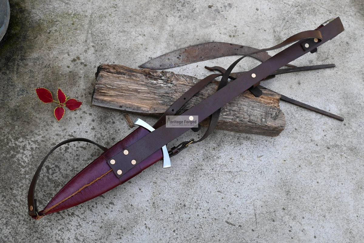 NORSEMAN SPEAR / hand forged spear /10 inches Long Blade spear/ throwing Spear/ Full tang/ Leaf spring of truck/ Tempered/Sharpen
