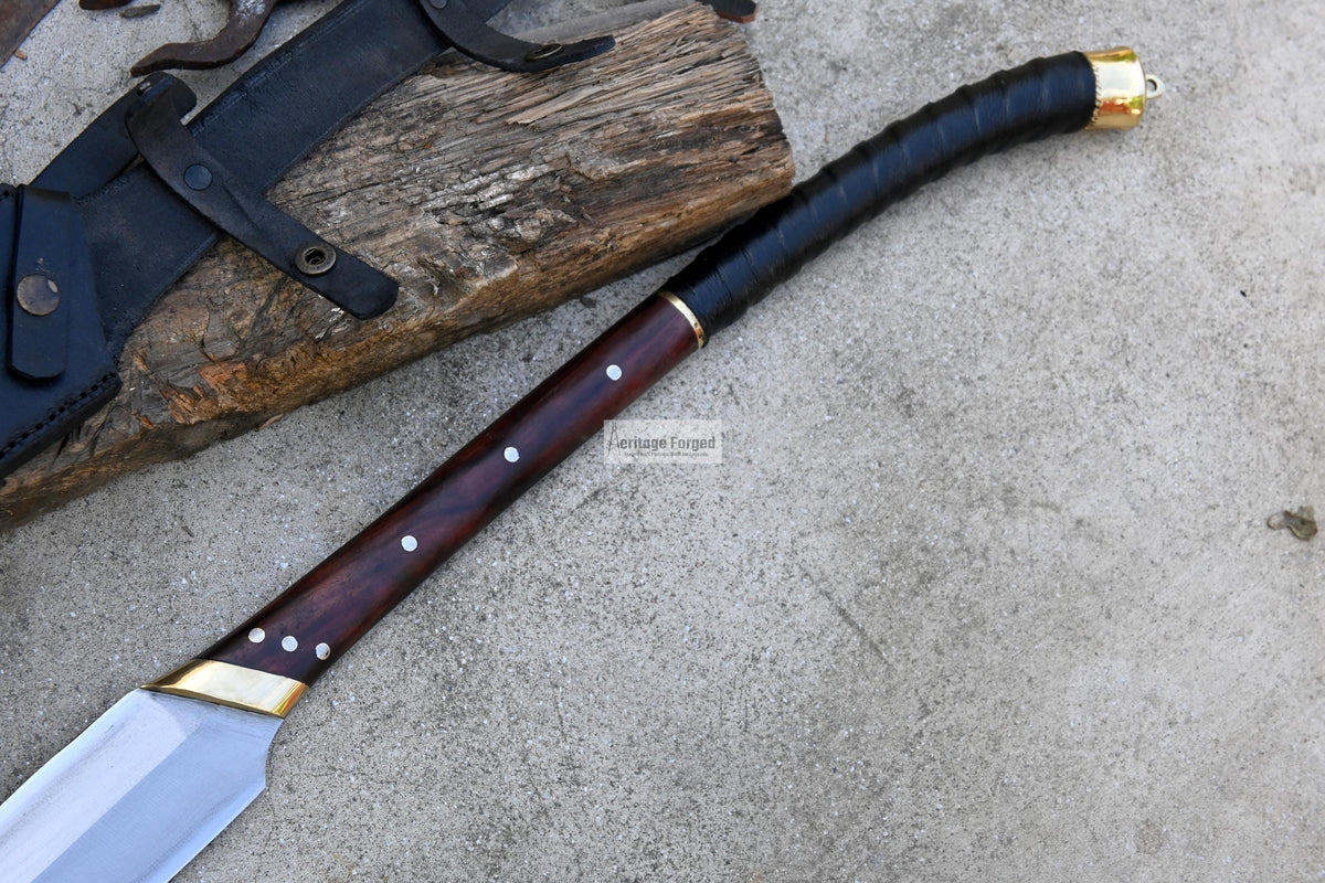 LEAF SPEAR / hand forged spear /8 inches Long Blade spear/ Collectible Spear/ Full tang/ spring of truck/ Tempered/Sharpen/hunting spear