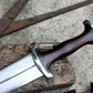 SWISS DEGEN SWORD /17 inches long Blade Hand forged sword/Leaf spring of truck/Balance water tempered/Short sword/Sharpen/Sheath included