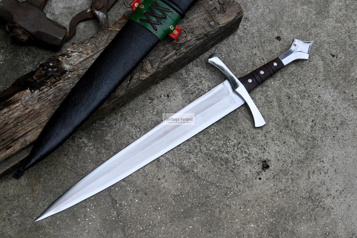 14 inch carbon steel blade on Viking dagger