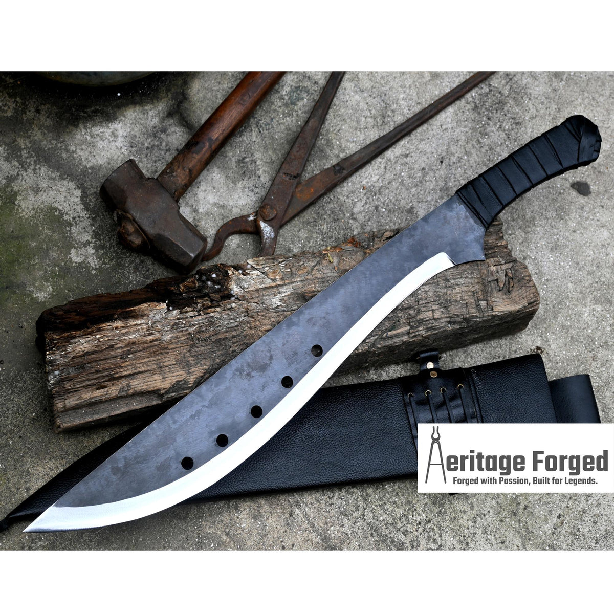  Hand forged Viking dagger with 14 inch carbon steel blade