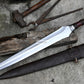 VIKING SWORD/20 inches Long Blade hand forged Sword/Leaf spring of truck/Rosewood Handle/Sharpen/Tempered/Ready to use/knife/knives
