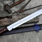 TANTO MACHETE / Large Jungle Machete/20 inches Long Blade Heavy duties machete/ Full tang/ Leaf spring of truck/ Tempered/Sharpen/Working