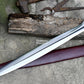 BRONZE AGE SWORD/24 inches Long Blade hand forged Sword/Leaf spring of truck/Rosewood Handle/Sharpen/Tempered/Ready to use/knife/knives