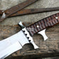 RAMBO V KNIFE/ Rambo Last Blood knife/10 inches long Blade hand forged knife/Made from leaf spring/ Tempered/ Sharpen/Ready to use