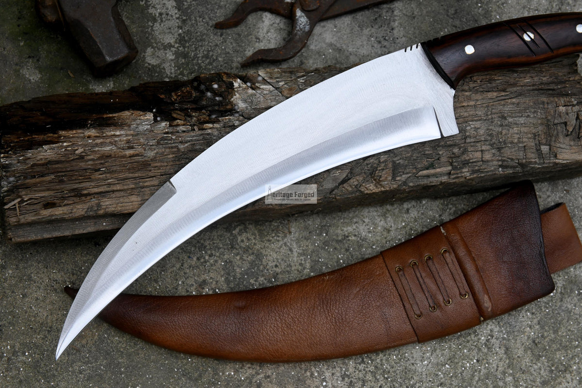 KARAMBIT MACHETE/ 13 inches Long Blade large knife/Hunting knife/made from 5160 leaf spring /Tempered / Sharpen/Sheath included