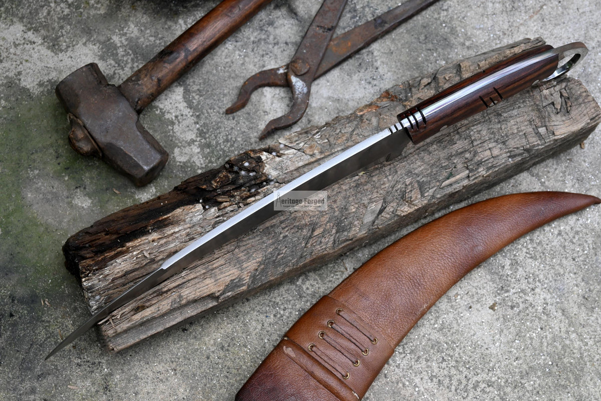 KARAMBIT MACHETE/ 13 inches Long Blade large knife/Hunting knife/made from 5160 leaf spring /Tempered / Sharpen/Sheath included