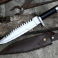 RAMBO PART ONE / Rambo first Blood knife/ Hand forged knife/Made from leaf spring/ Tempered/ Sharpen/Ready to use /Movie knife /hunting