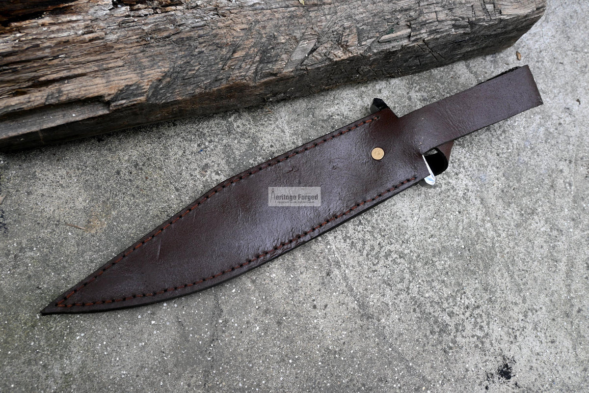 RAMBO PART ONE / Rambo first Blood knife/ Hand forged knife/Made from leaf spring/ Tempered/ Sharpen/Ready to use /Movie knife /hunting