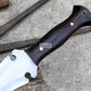 CELTIC LEAF SWORD / 21 inches Long Blade hand forged Sword/Leaf spring of truck/Rosewood Handle/Sharpen/Tempered/Ready to use/knife/knives