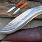 CHIRRA KHUKURI / Large kukri Machete/ 13 inches Long Blade Heavy duties machete/ Full tang/ Leaf spring of truck/ Tempered/Sharpen/Working