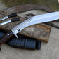 TRADITIONAL KHUKURI / kukri Machete/ 13 inches Long Blade Heavy duties machete/ Full tang/ Leaf spring of truck/ Tempered/Sharpen/Working
