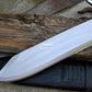 BOWIE KNIFE / 12 inches long Blade / Hand forged Bowie knife / Made from Leaf spring of truck / Tempered / Sharpen/ Ready to use