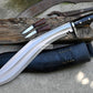 LARGE KHUKURI / Large kukri Machete/ 16 inches Long Blade Heavy machete/ Full tang/ Leaf spring of truck/ Tempered/Sharpen/Working