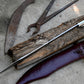 SCIMITAR SWORD/18 inches Long Blade hand forged Sword/Leaf spring of truck/Rosewood Handle/Sharpen/Tempered/Ready to use/knife/knives