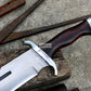 RAMBO MACHETE / Large Jungle Machete/ 15 inches Long Blade Heavy duties machete/ Full tang/ Leaf spring of truck/ Tempered/Sharpen/Working