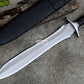 XIPHOS SWORD  / 18 inches Long Blade hand forged Sword/Leaf spring of truck/Horn Handle/Sharpen/Tempered/Ready to use/knife/knives