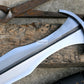 ACHILLES SWORD/22 inches Long Blade hand forged Sword/Leaf spring of truck/Rosewood Handle/Sharpen/Tempered/Ready to use/knife/knives