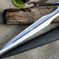 ACHILLES SWORD/22 inches Long Blade hand forged Sword/Leaf spring of truck/Rosewood Handle/Sharpen/Tempered/Ready to use/knife/knives