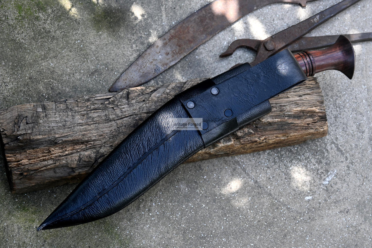 FARMER KHUKURI / kukri Machete/ 13 inches Long Blade real working khukuri/ Full tang/ Leaf spring of truck/ Tempered/Sharpen/Working kukri