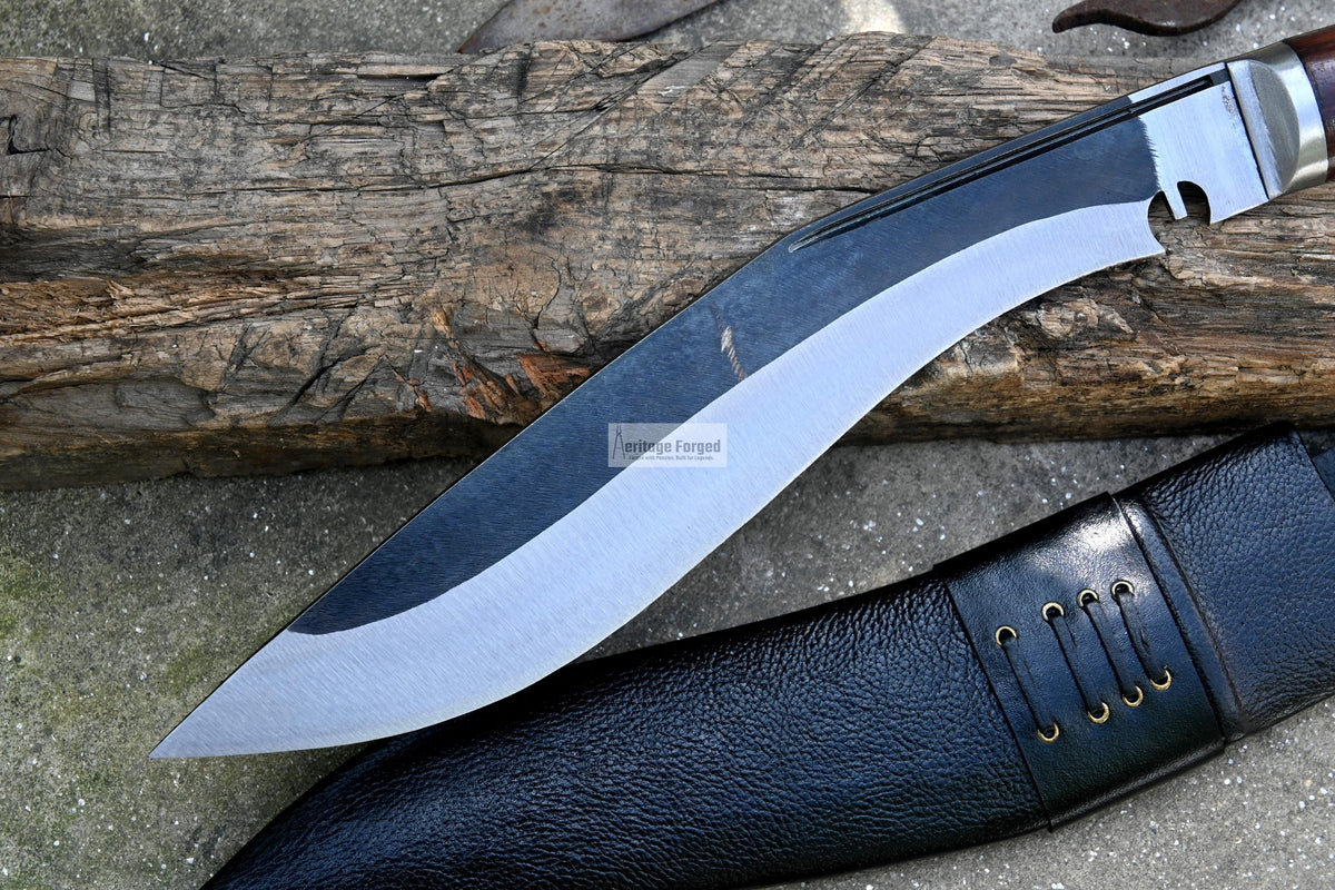 FARMER KHUKURI / kukri Machete/ 13 inches Long Blade real working khukuri/ Full tang/ Leaf spring of truck/ Tempered/Sharpen/Working kukri