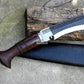 LARGE FARMER KHUKURI / Large kukri Machete/ 18 inches Long Blade Heavy machete/ Full tang/ Leaf spring of truck/ Tempered/Sharpen/Working