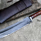 RAMBO IV KNIFE/ Rambo 4 knife/ Cleaver /13 inches long Blade hand forged knife/Made from leaf spring/ Tempered/ Sharpen/Ready to use
