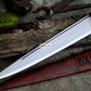 SCOTTISH DIRK/16 inches Long Blade Hand forged dirk knife /Leaf spring of truck/Rosewood Handle/Sharpen/Tempered/Ready to use/knife/knives
