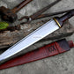 SCOTTISH DIRK/16 inches Long Blade Hand forged dirk knife /Leaf spring of truck/Rosewood Handle/Sharpen/Tempered/Ready to use/knife/knives