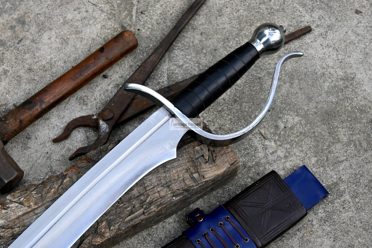 JUNGLE MACHETE / Large Jungle Machete/22 inches Long Blade Heavy duties machete/ Full tang/ Leaf spring of truck/ Tempered/Sharpen/Working