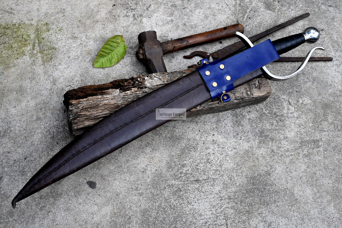 JUNGLE MACHETE / Large Jungle Machete/22 inches Long Blade Heavy duties machete/ Full tang/ Leaf spring of truck/ Tempered/Sharpen/Working