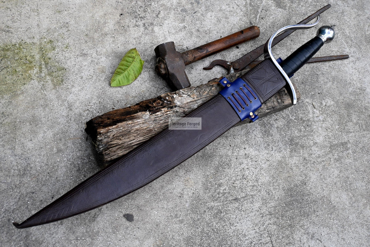 JUNGLE MACHETE / Large Jungle Machete/22 inches Long Blade Heavy duties machete/ Full tang/ Leaf spring of truck/ Tempered/Sharpen/Working