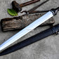 CELTIC TENE SWORD/24 inches Long Blade hand forged Sword/Leaf spring of truck/Rosewood Handle/Sharpen/Tempered/Ready to use/knife/knives