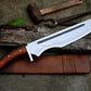 JUNGLE MACHETE / Large Jungle Machete/18 inches Long Blade Heavy duties machete/ Full tang/ Leaf spring of truck/ Tempered/Sharpen/Working